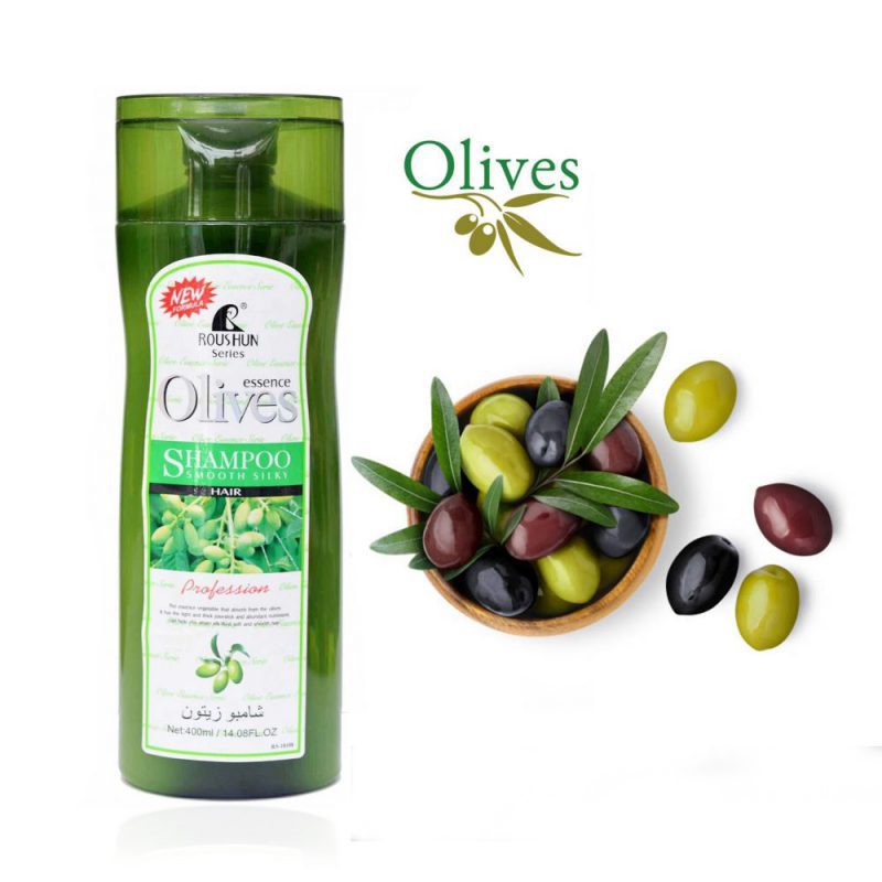 Essence Olive Shampoo Smooth Silky Hair Roushun 400ml 1 Essence Olive Shampoo
