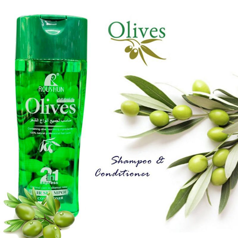Original Roushun Olives 2 in 1 hair Shampoo & Conditioner 430ml 1 Roushun Olives 2 in 1 hair Shampoo