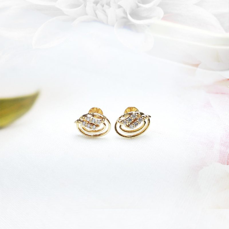 Small Size Simple Gold Earrings 1 Small Size Simple Gold Earrings