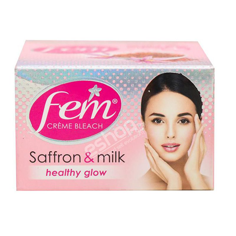Fem Saffron & Milk Healthy Glow Bleach Cream 1 New Fem Saffron & Milk Healthy Glow Bleach Cream
