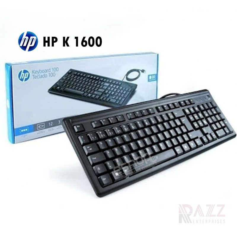 HP K1600 Desktop Wired USB Keyboard 1 HP K1600 Desktop Wired USB Keyboard