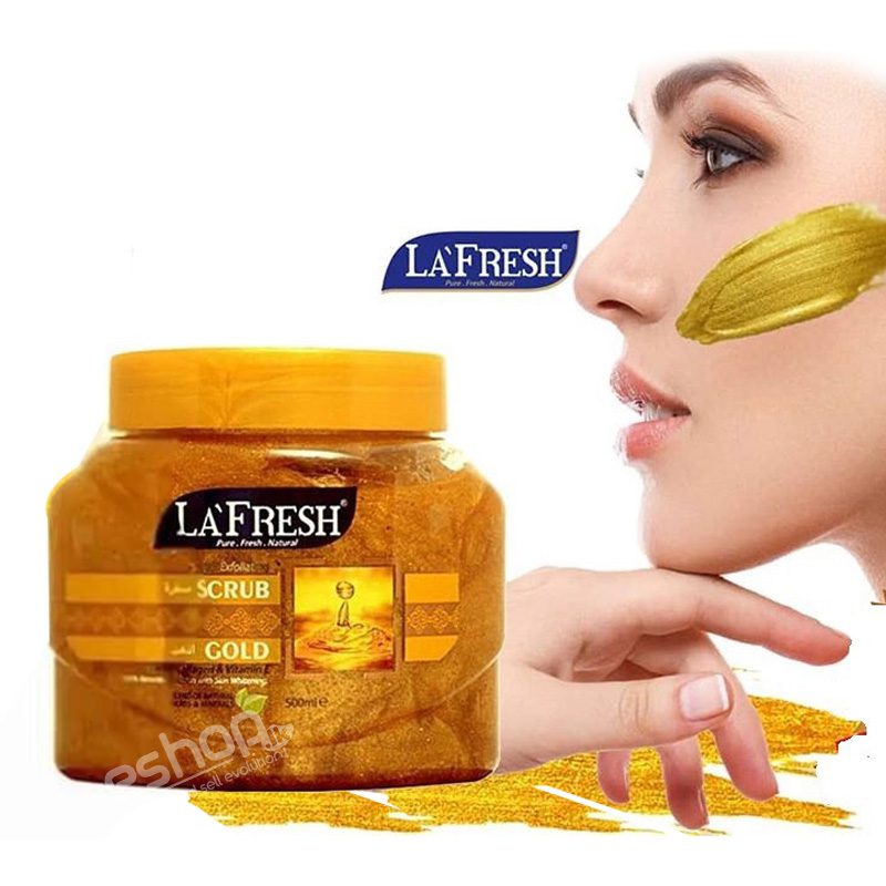La Fresh Whitening Gold Scrub Face & Body - 500ml 1 La Fresh Whitening Gold Scrub Face & Body - 500ml