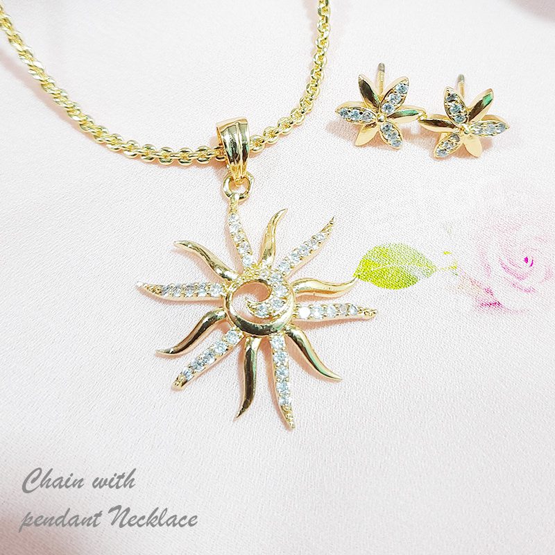 New Gold Plated Pendant Set 1 New Gold Plated Pendant Set