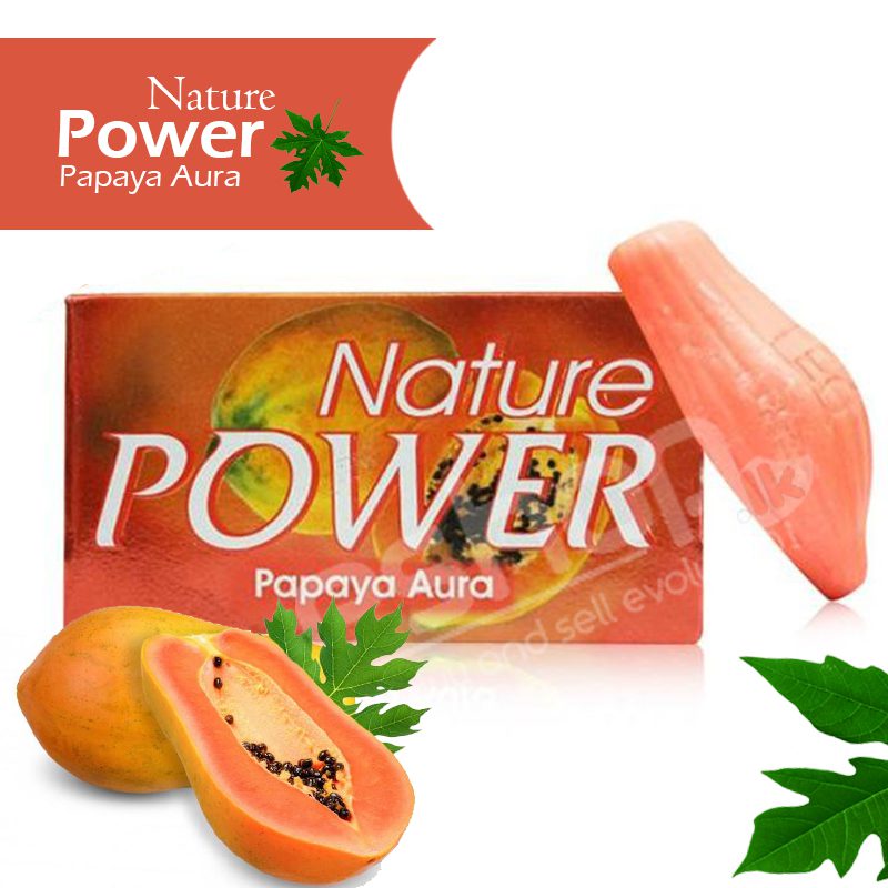 Nature Power Papaya Aura Indian Soap 125g 1 Nature Power Papaya Aura Indian Soap 125g