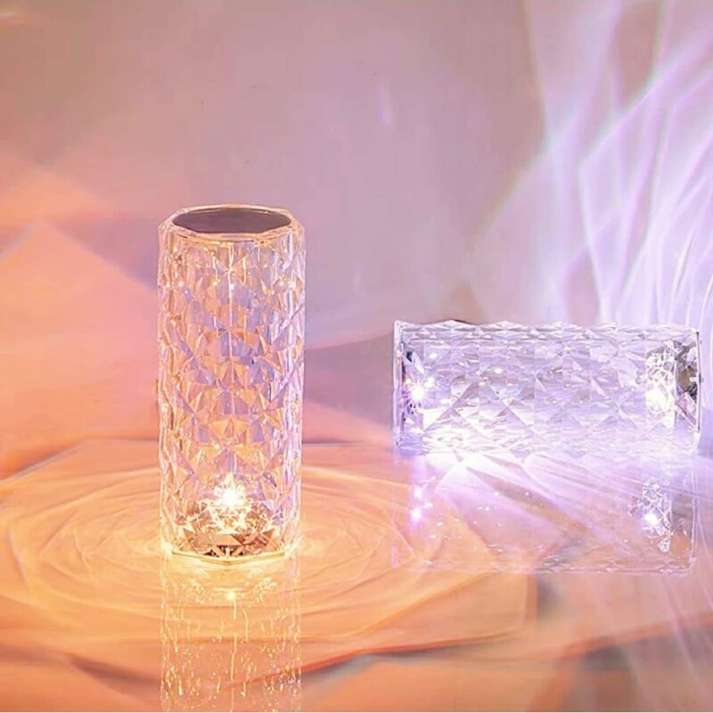 Online Shopping in Sri Lanka 2025 | Buy Trusted & Quality Products | eshop.lk 13 Diamond Table Lamp with USB Charging LED Multi Color Crystal Lamp