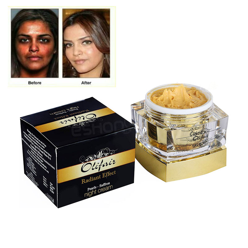 OLIFAIR Night Cream Effect Pearls Saffron - 50ml 1 OLIFAIR Night Cream Effect Pearls Saffron - 50ml