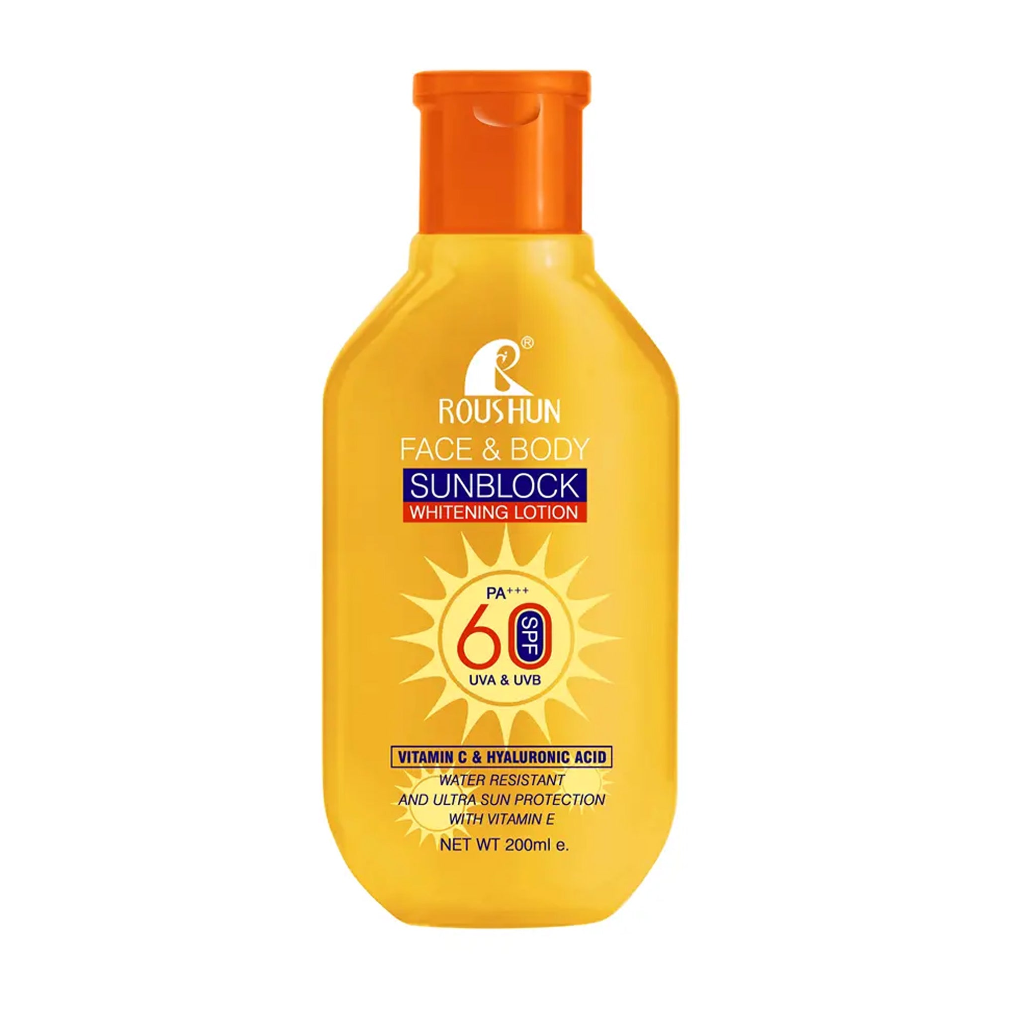 New Roushun Face and Body Whitening Sun Block Lotion with Vitamin C & Hyaluronic Acid 1 New Roushun Face and Body Whitening Sun Block Lotion with Vitamin C & Hyaluronic Acid