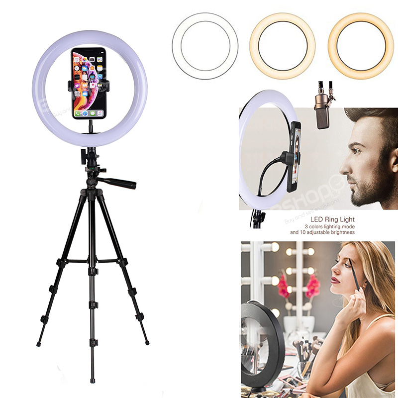 Ring Light 26cm10 inch with 7.5ft Tripod Stand & Phone Holder Light 1 Ring Light 26cm10 inch with 7.5ft Tripod Stand & Phone Holder Light
