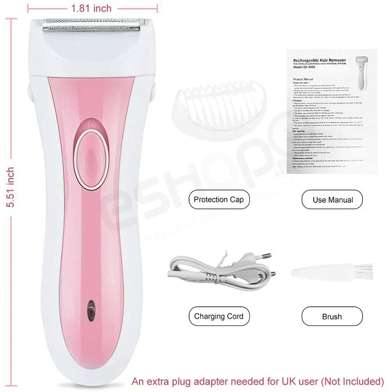 Geemy Electric Lady Shaver, Wet and Dry Rechargeable Shaver Bikini Trimmer 3 in 1 Blade Easy and Quick Women Shavers 2 Geemy Electric Lady Shaver, Wet and Dry Rechargeable Shaver Bikini Trimmer 3 in 1 Blade Easy and Quick Women Shavers - Image 2