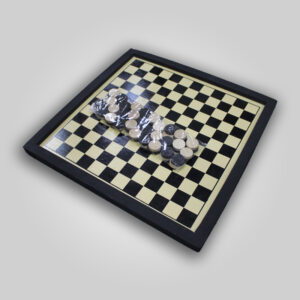 ORIGINAL Wooden Dam Board with Coins