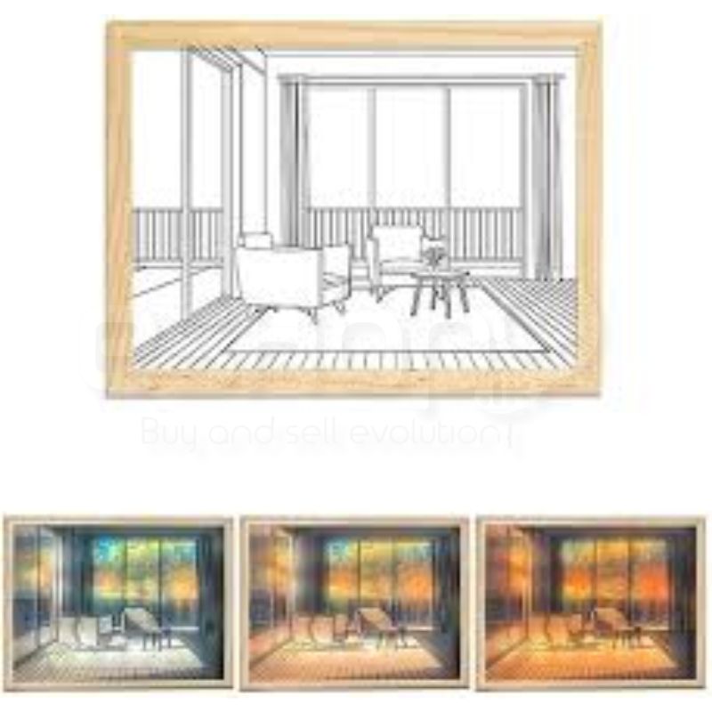 Lighting Frame Three Colors Wall Decorator 1 Lighting Frame Three Colors Wall Decorator