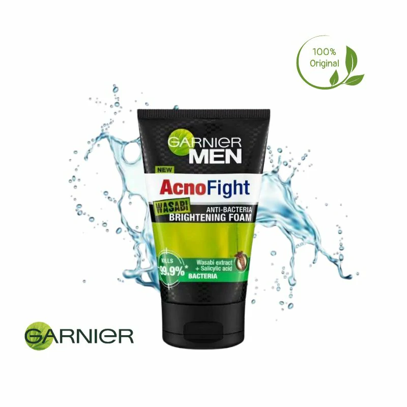 Garnier Men Acno Fight Anti-Bacterial Brightening Foam Face Wash 1 Garnier Men Acno Fight Anti-Bacterial Brightening Foam Face Wash