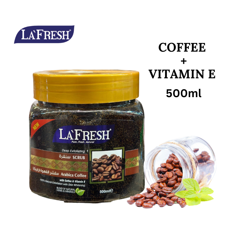 La Fresh Scrub Face & Body Arabica Coffee + Vitamin E - 500ml 1 La Fresh Scrub Face & Body Arabica Coffee + Vitamin E - 500ml