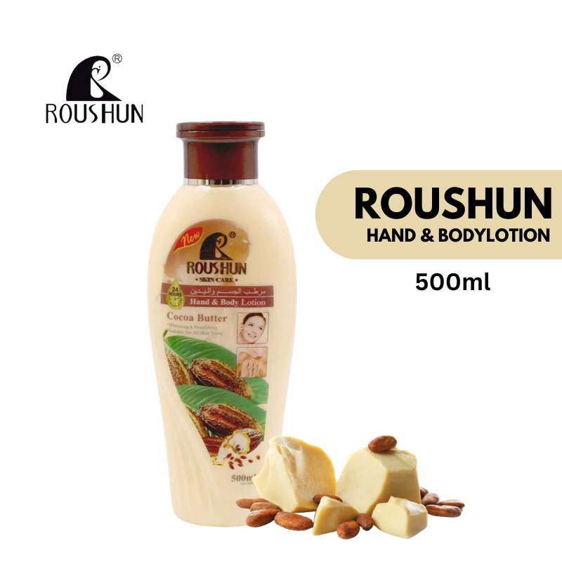 ROUSHUN Cocoa Butter Lotion Hand and Body - 500ml 1 ROUSHUN Cocoa Butter Lotion Hand and Body - 500ml