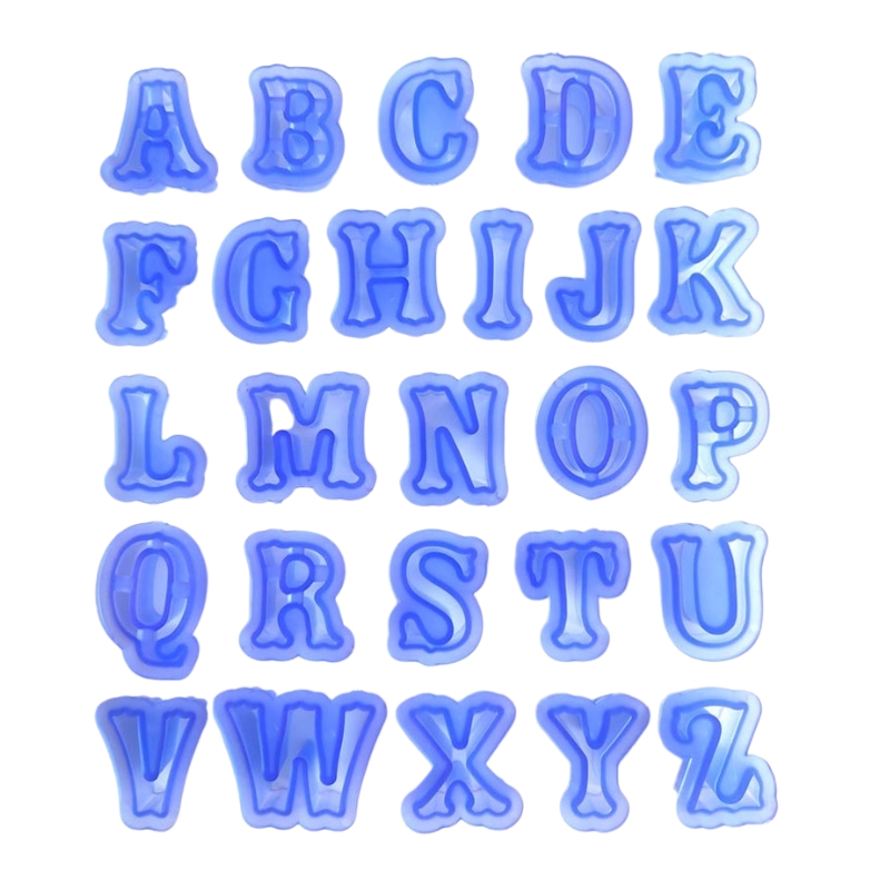 Alphabet Letter Cookie Cutter Set - 26 Pcs 1 Alphabet Letter Cookie Cutter Set - 26 Pcs