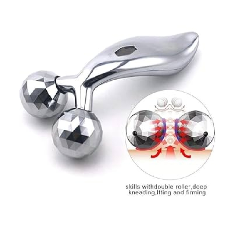 3D Massager ZL-206 Face and Body Roller with Dual Metal Roller 2 3D Massager ZL-206 Face and Body Roller with Dual Metal Roller