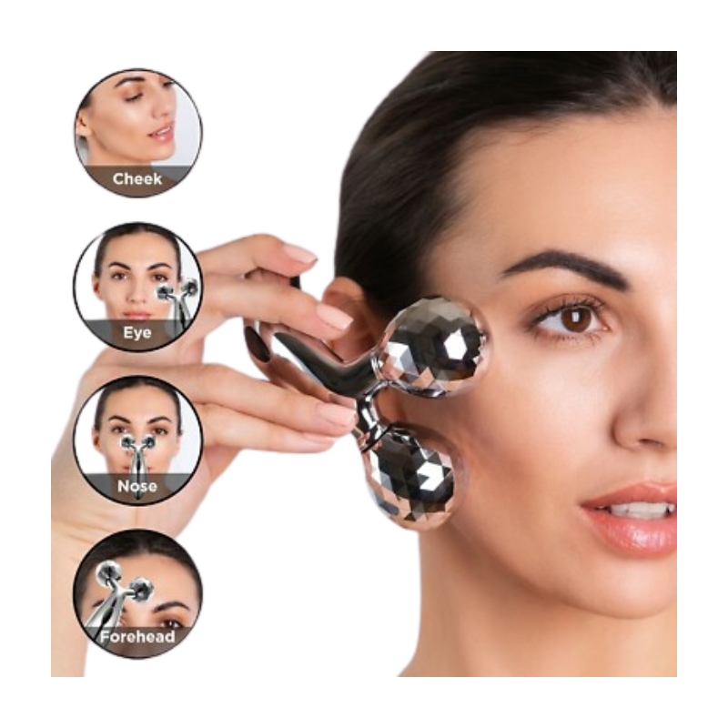 3D Massager ZL-206 Face and Body Roller with Dual Metal Roller 3 3D Massager ZL-206 Face and Body Roller with Dual Metal Roller